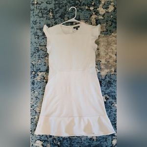 Off-white Size 2 Express Ruffled sleeves dress